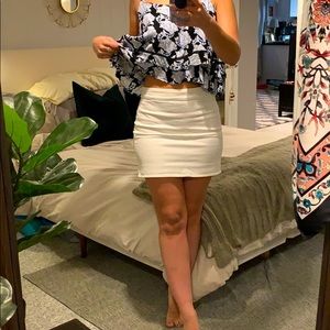 ❕White soft denim skirt❕